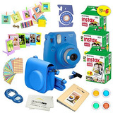 Kit Cámara Instantanea Fujifilm Instax Mini 9 60 Hojas -azul