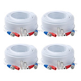 Paquete De 4 Cables De Alimentacin De Video Tainston Bnc De