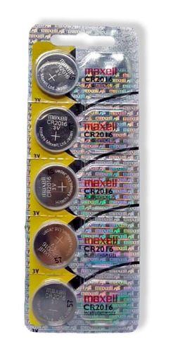 Kit 10 Cartelas De Bateria Maxell Cr2016 / 2025 