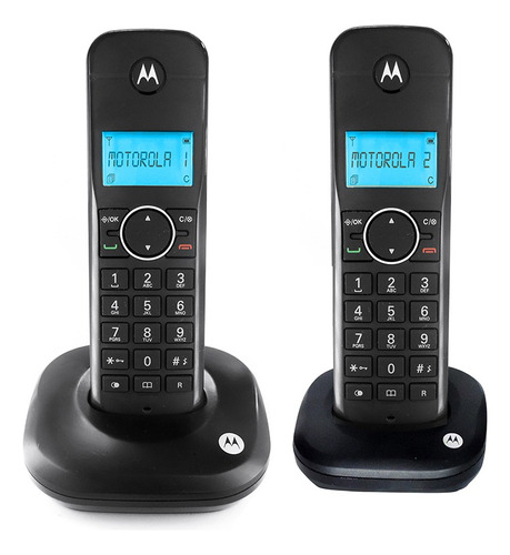 Kit Teléfono Inalámbrico Motorola Duo Identificador Llamadas