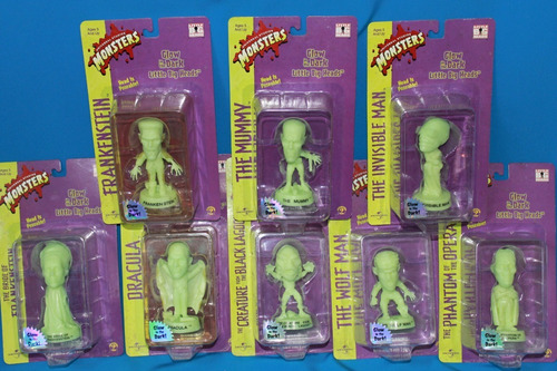 Lote Universal Monsters Little Big Heads Fosforescente