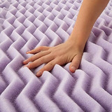 Lucid Memory Foam Gel Sobrecolchón Lavanda Colchoneta King