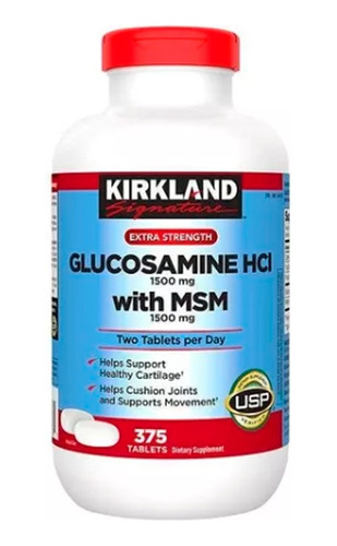 Glucosamina Hci Con Msm 1500 Mg 375 Capsulas