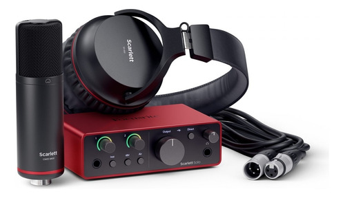 Interface De Audio Kit Studio Focusrite Scarlett Solo 4g