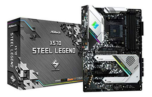 Placa Madre Asrock Am4/x570 Steel Legend - 4ddr4/hdmi/dp/r45