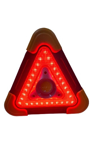 Lampara Emergencia Recargable Triangulo Reflejante Auto Led