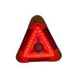 Lampara Emergencia Recargable Triangulo Reflejante Auto Led