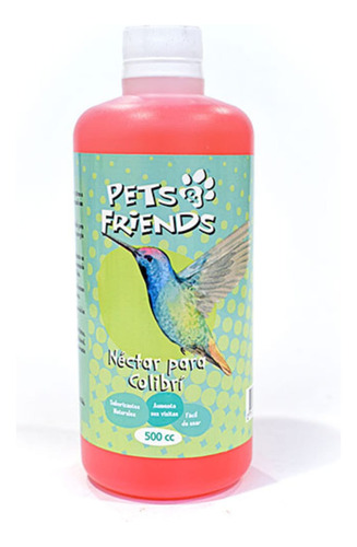 Nectar Para Colibríes Colibrí Picaflor - Pets Friends 500cc