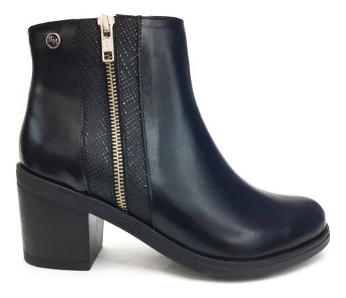 Bota Cuero Doble Cierre 511 Mujer Sherak® Forrada Cuero