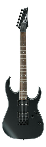 Guitarra Elétrica Ibanez Rg Standard Rg421 Superstrato De  Meranti Black Flat Com Diapasão De Jatobá Assado