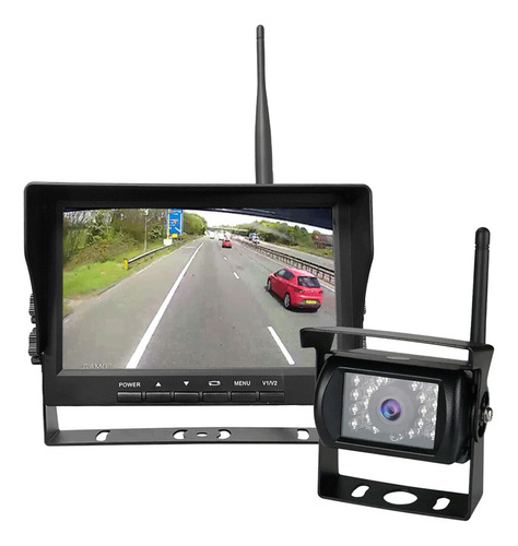 Monitor Camara Inalambrico Dvr Para Camion Auto 12v A 24v Hd