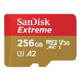 Cartão De Memória 256gb Micro Sd Extreme 160mbs 4k Sandisk