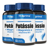 Kit 3 Potássio Magnésio Vitamina B12 Com 60 Cáps Fitoprime