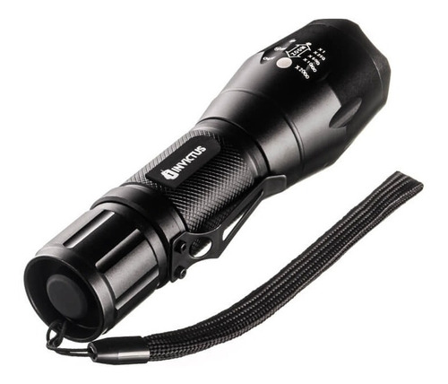 Lanterna Invictus Storm T6 280 Lumens Recarregável Cor Da Lanterna Preta Cor Da Luz Led