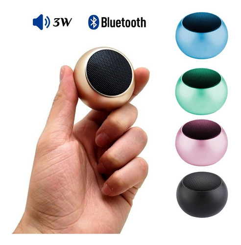 Caixinha Som Bluetooth Tws Metal Mini Speaker Amplificada 3w