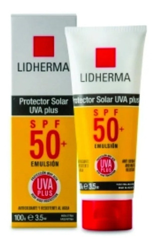 Protector Solar 50 Maxima Proteccion Prueba D/agua Lidherma 
