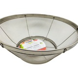 Tigela Cesta Aramada Petisqueira 26cm Frutas Legumes Inox Cor Prateado