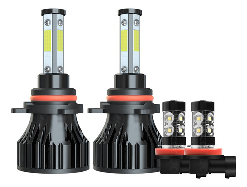 4 Lados, 15000lm, Kit De Faros Led H9 H11 Luz Alta Y Baja