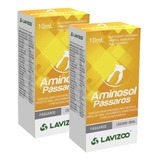 Kit 2 Aminosol Suplemento Para Passaros 10ml - Lavizoo