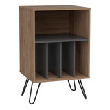 Mueble Auxiliar Lara Miel Y Plata Oscuro