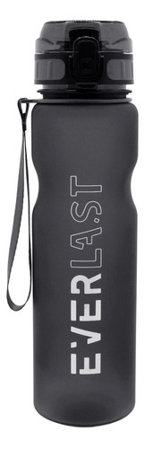 Botellas Deportivas Everlast Plasticas De Agua 1 Litro Color Negro