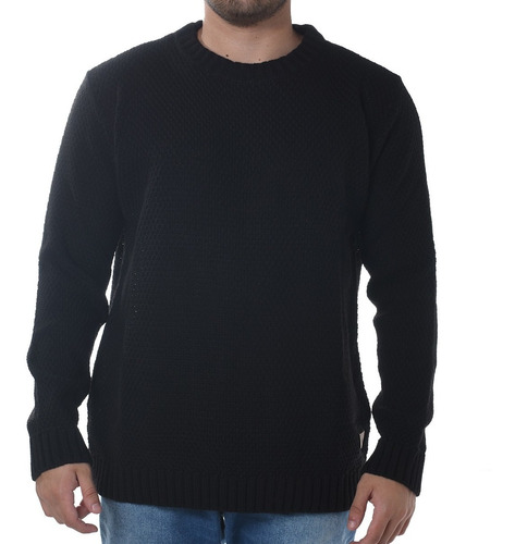 Sweater Hombre Vulk Spot Acrilico Negro