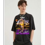 Polera Unisex Lakers Nba Lebron James Algodon Estampado