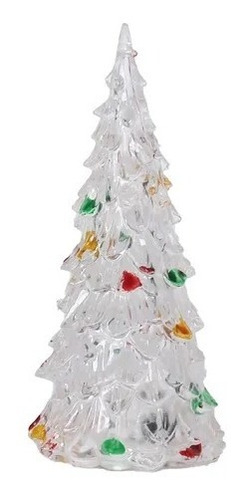 Árbol De Navidad Lampara Mes Luz Led Acrílico + Pila 16,5cm 