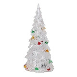 Árbol De Navidad Lampara Mes Luz Led Acrílico + Pila 16,5cm 