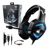 Audifonos Diadema Gamer K1b Pro Ps4 Xbox One S, X, 3.5mm Color Negro