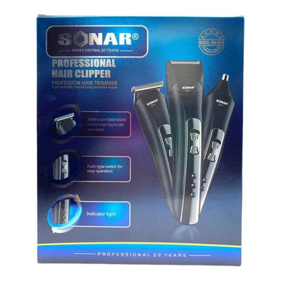 Sonar Rasuradora Recargable Portátil 3 En 1 Para Barba Pelo Nariz | Envío gratis