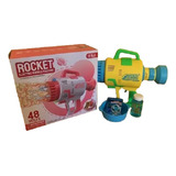 Pistola De Burbujas Rocket Bubble Tipo Bazooka