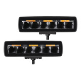 Barra De Luz Led Blanca/ambar Sixline 6 Gr Combo Series Spot