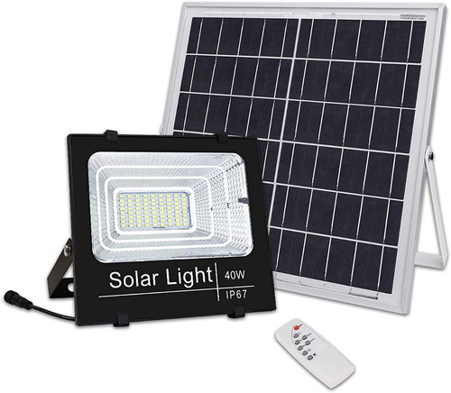 Reflector Solar Led 50w Ip65 100% Ahorro De Energia Luz Bca