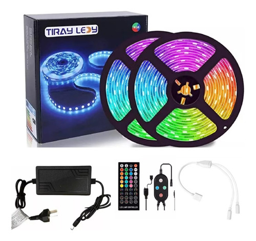 Tira De Led Rgb 10 Mts Bluethoot Ritmica Musica Control Dm 