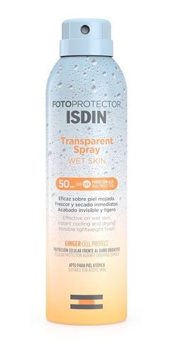 Isdin Protector Solar Foto Wet Skin Transp Spray spf50 X 250