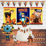 Topo De Bolo Naruto + Kit Completo Decoração Festa Em Casa 