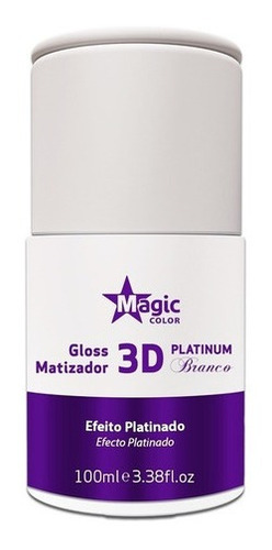 Gloss Matizador Platinum Branco Efeito Platinado 100ml Magic