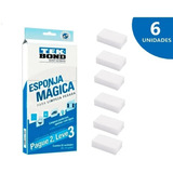 Kit 2 Esponja Mágica Limpeza Pesada Tek Bond C/6 Un