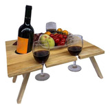 Picnic Table For Wine Lovers 34x30x16cm