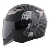 Casco Moto Semi Integral Edge Jaguar Warrior Certificado Dot