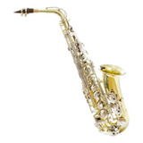 Saxofón Alto Silvertone Dorado/niquel Con Estuche Y Boquilla