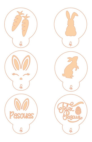 Stencil De Repostería Para Galletas Set De Pascua