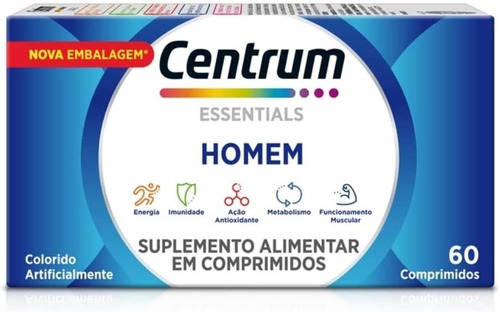 Centrum Homem De A- Zinco Essentials C/ 60 Comprimidos