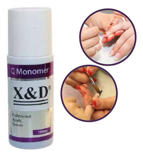 Monomer Liquido Acrilico Gel Unha Tips Fibra Acrylic Liquid