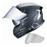 Hax Helmets. Casco Moto Integral Dot + Ece 06. Force Negro
