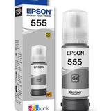 Tinta Original Epson T555 Gris 70 Ml Para Ecotank L8160/8180