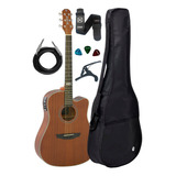 Violão Strinberg Sd200 Mgs Folk Elétrico Kit Capa Sd200c Mgs Material Do Diapasão Louro Indiano Orientação Da Mão Destro