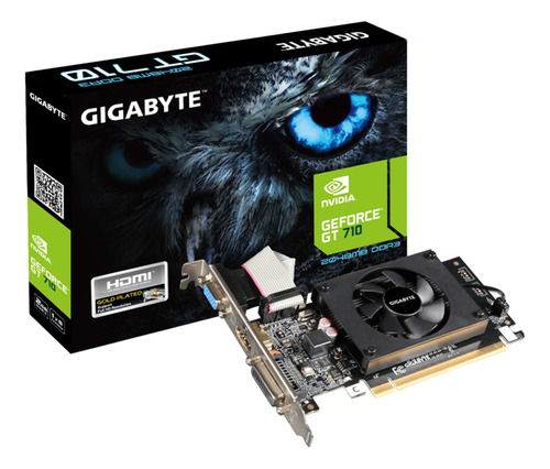 Tarjeta Gráfica Gigabyte Geforce Gt 710 2gb Low Profile