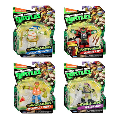 Tortugas Ninja Monsters + Mutants Set 4 Figuras Tmnt | Envío gratis